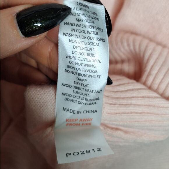 Brodie Elbow Patch Cardigan 100% Cashmere Large Varsity Stripe Preppy Academia - Picture 9 of 16